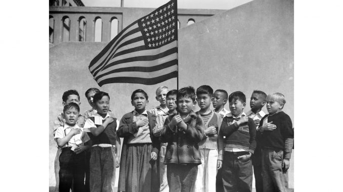 Pledge of Allegiance, San Francisco, 1942
